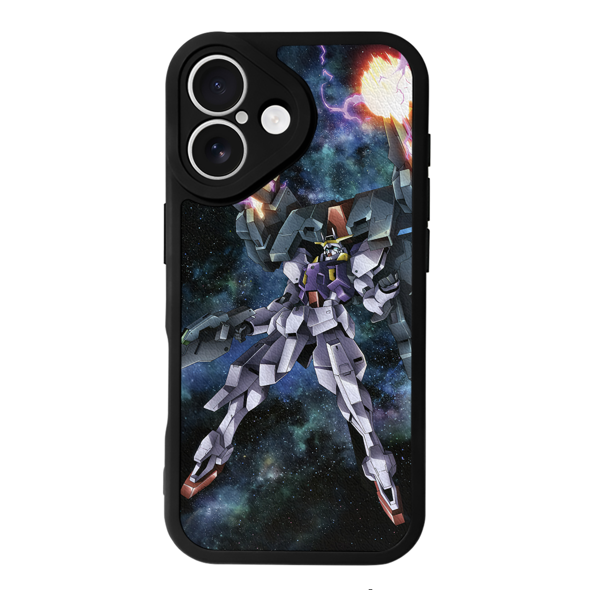 （画像用） 機動戦士ガンダム Mobile Suit Gundam 【iPhone 16シリーズ対応】シリコンスマホケース（レザー調） 材質：シリコン